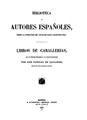 Cover image for Libros de caballerias