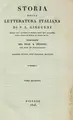 Cover image for Storia della letteratura italiana