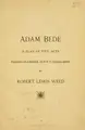 Cover image for Adam Bede