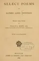 Cover image for Select poems of Alfred lord Tennyson