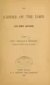 Cover image for The candle of the Lord, and other sermons ...