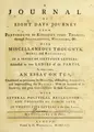 Cover image for A journal of eight days journey from Postsmouth to Kingston upon Thames, through Southampton, Wiltshire, &c