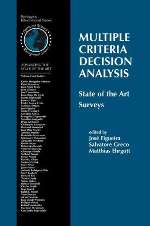 Multiple Criteria Decision Analysis:State of the Art Surveys (International Series in Operations Research & Management Science) cover