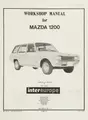Cover image for Workshop manual for Mazda 1200
