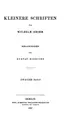 Cover image for Kleinere Schriften