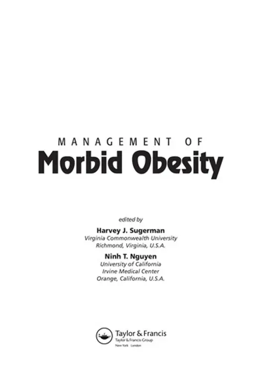 Management of morbid obesity cover