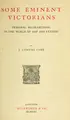Cover image for Some eminent Victorians