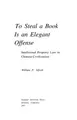 Cover image for To steal a book is an elegant offense