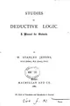 Cover image for Studies in deductive logic: A Manual for Students