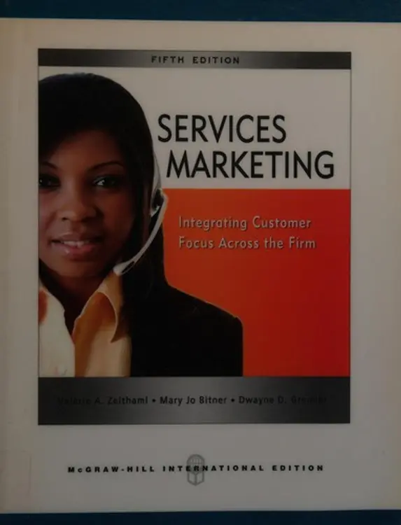 Services marketing: integrating customer focus across the firm cover