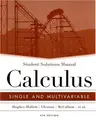 Cover image for Student Solutions Manual to accompany Calculus