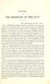 Cover image for Report of the Secretary of the Navy
