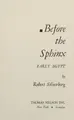Cover image for Before the Sphinx