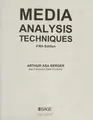 Cover image for Media Analysis Techniques