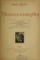 Cover image for Théâtre complet