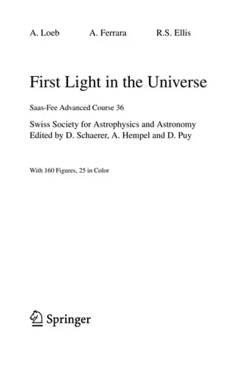 First light in the universe cover