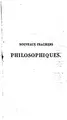 Cover image for Nouveaux fragmens philosophiques