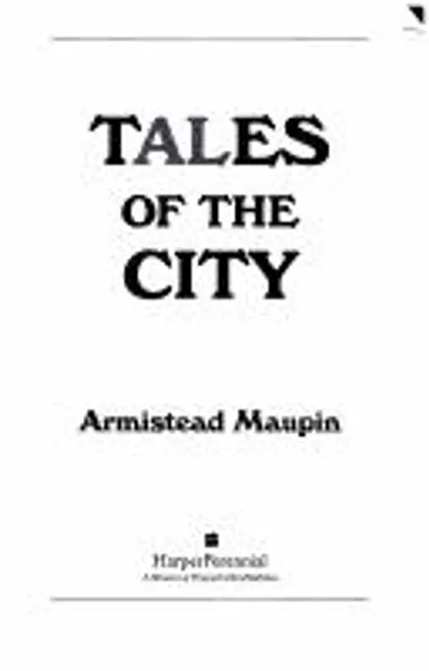 Tales of the city cover