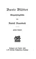 Cover image for Bunte Blätter: Gelegenheitsgedichte