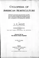 Cover image for Cyclopedia of American horticulture