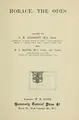 Cover image for Odes
