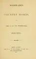 Cover image for Woodward's country homes