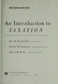 Cover image for An Introduction to Taxation