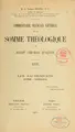 Cover image for Commentaire francais litteral de la Somme theologique de saint Thomas d'Aquin