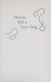 Cover image for How to Knit a Love Song (Large Print Edition) (How to Knit a Love Song: A Cypress Hollow Yarn)