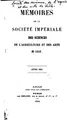 Cover image for Mémoires de la Société des sciences, de l'agriculture et des arts de Lille