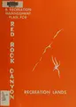 Cover image for A recreation management plan for Red Rock Canyon Recreation Lands