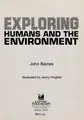 Cover image for Exploring humans and the environment