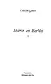 Cover image for Morir en Berlín