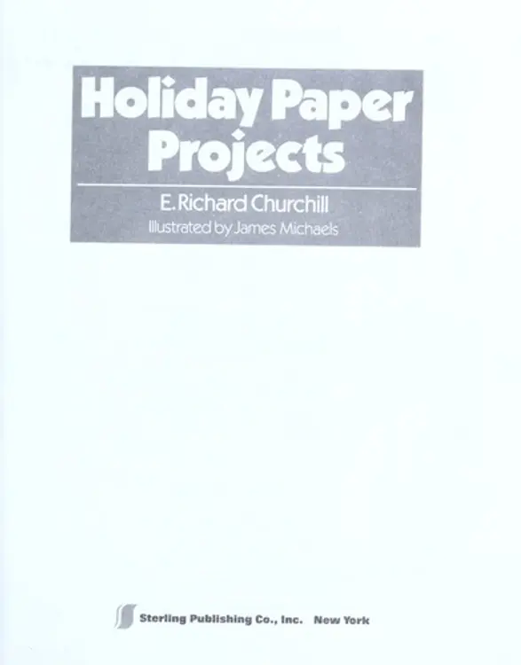 Holiday paper projects cover