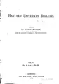 Cover image for Harvard University Bulletin