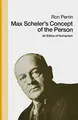 Cover image for Max Scheler's Concept of the Person