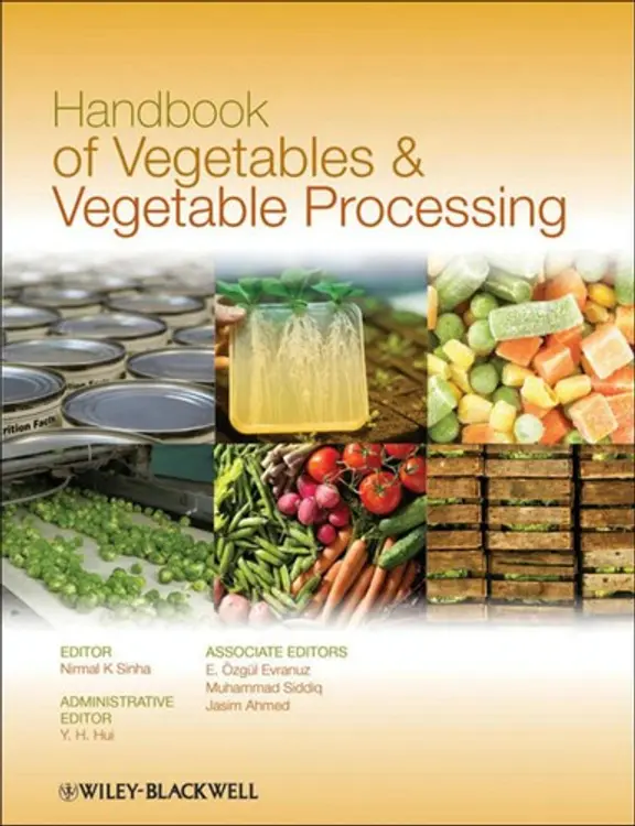 Handbook of vegetables and vegetable processing cover