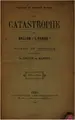 Cover image for La catastrophe du ballon "L'Arago"