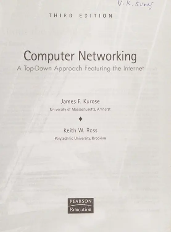 Computer networking: a top-down approach featuring the Internet cover