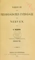 Cover image for Versuch einer physiologischen Pathologie der Nerven