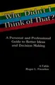 Cover image for Why didn't I think of that