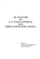 Cover image for An analysis of U.S. wage controls and implications for Canada