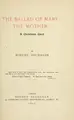 Cover image for The ballad of Mary the Mother