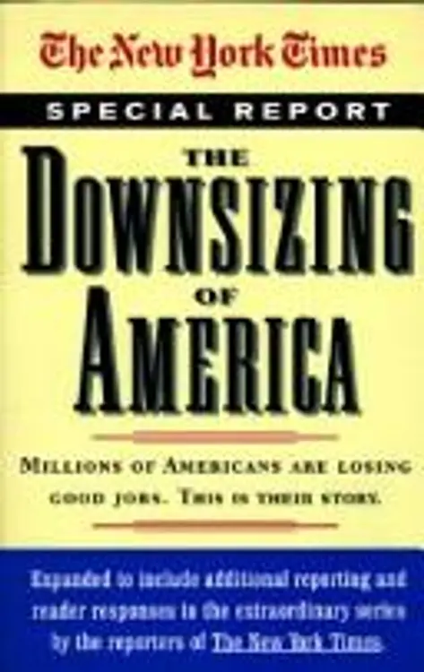 Downsizing of America, The cover