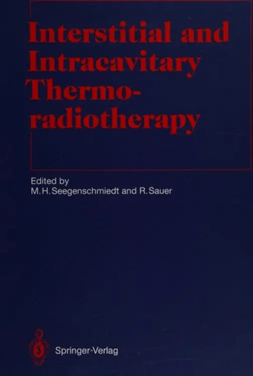 Interstitial and intracavitary thermoradiotherapy cover