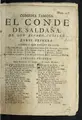 Cover image for Comedia famosa, El Conde de Saldaña