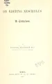 Cover image for On editing Aeschylus