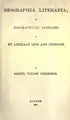 Cover image for Biographia literaria