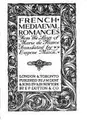Cover image for French Mediaeval Romances from the Lays of Marie De France