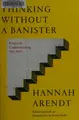 Cover image for Thinking without a banister